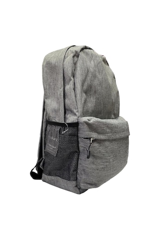 Su Geçirmez Kumaş Ortaokul Lise Unisex Okul Sırt Ve Seyahat Çantası - Gri