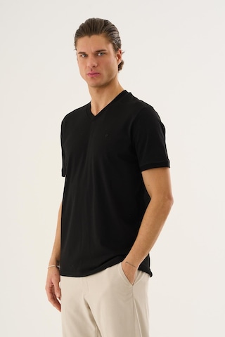 Alexander Gardi V Yaka Basic T-shirt Siyah