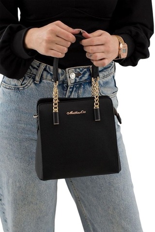 Matthew Cox Siyah Kadın El Çantası T763 001