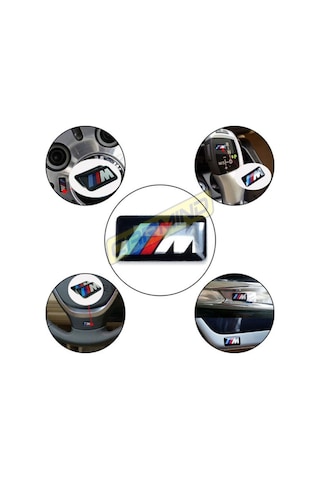 Bmw M Logo Jant Direksiyon Sticker (5 Adet)