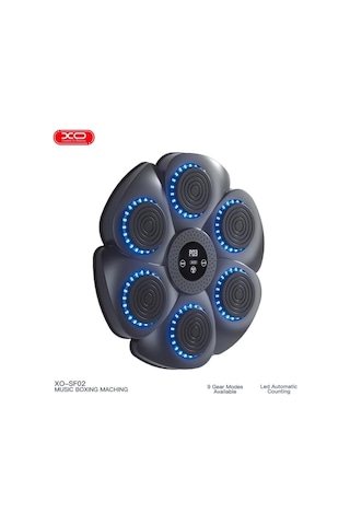 Duvara Monte Müzikli Akıllı Boks Antrenman Makinesi Rgb Işıklı Boks Hedefi + 2 Eldiven