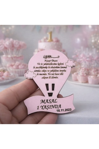 Doğum Günü Nişan Söz Sünnet Düğün İçin Magnet No 26 Renkli