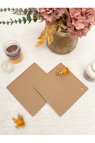 Arrıchi Sıcak Yemekler İçin Mutfak Silikon Standı 215928630 Bej