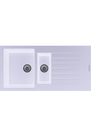 Luxell Lx -1000 Nil Damlalıklı Granit Eviye Beyaz