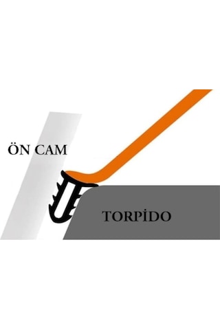 Araç Torpido Göğüs Konsol Ön Cam Arası Fitil Ses Yalıtım Fitili 1