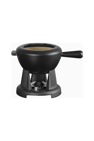 Le Creuset 6 Kişilik Lüks Döküm Fondü Seti Mutfak Ekipmanları Mat Siyah 4