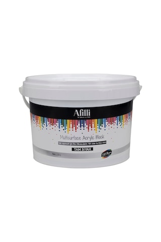 Filli Boya Afilli Multisurface Akrilik Black 2.5 L