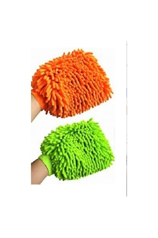 Mikrofiber Makarna Yıkama Eldiveni TURUNCU