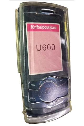 U600 Uyumlu Telefon Koruyucu Şeffaf Mika Kapak -