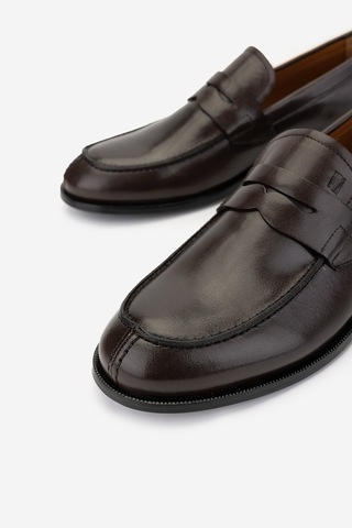 Valmenti Erkek Hakiki Deri Fındık Loafer Ayakkabı 537 3565 Erk Ayk Sk24-25 Fındık Kahverengi