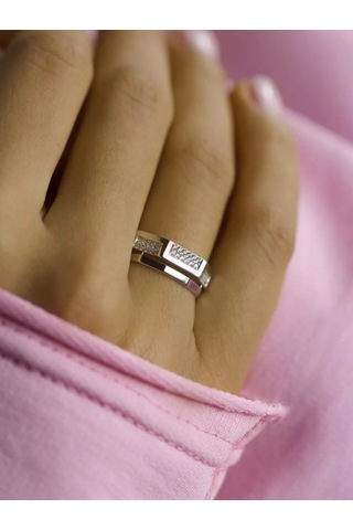 Luchi Jewellery Şık Gümüş Minimalist Yüzük Hediye 229536653 Gümüş