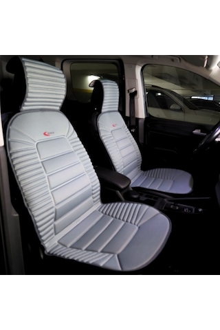 Vw Golf İle Uyumlu Lüks Oto Koltuk Minderi Ortopedik 2 Li Set Gri 1 Set