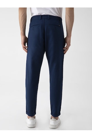 Ltb Düz Paça Keten Görünümlü Lacivert Pantolon 012254702625008 301 Lacivert