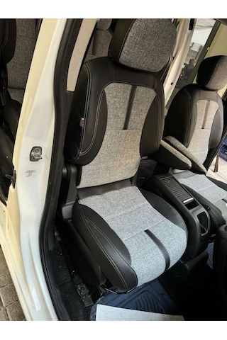 Citroen Berlingo Oto Koltuk Kılıfı 2009 2017 Arası Uyumlu Arka Sırt Arka Oturma 3 Parça