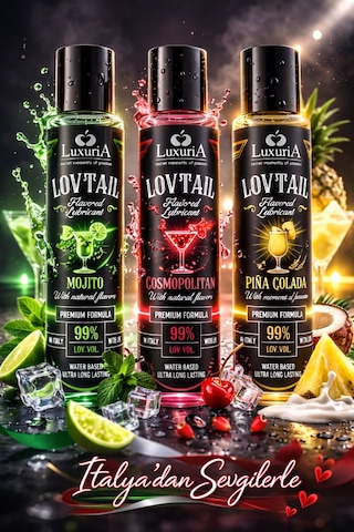 Luxuria Lovtail Kokteyl Keyfi Aromalı Kayganlaştırıcı Jel Seti