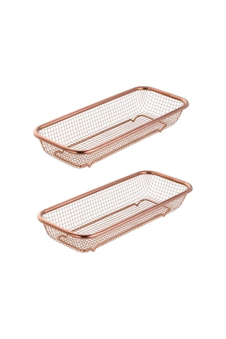 Git Satın Al Mutfak Çekmecesi Organizatör, Git Paslanmaz Çelik Depolama Konteyneri Gül Altın Metal Dolap Depolama Sepeti Altın