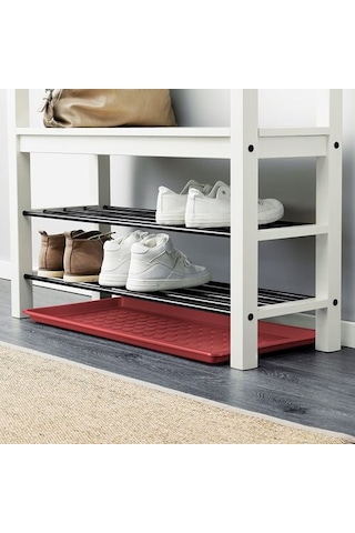 Ikea Baggmuck Ayakkabı Tepsisi, Kırmızı, 71x35 Cm