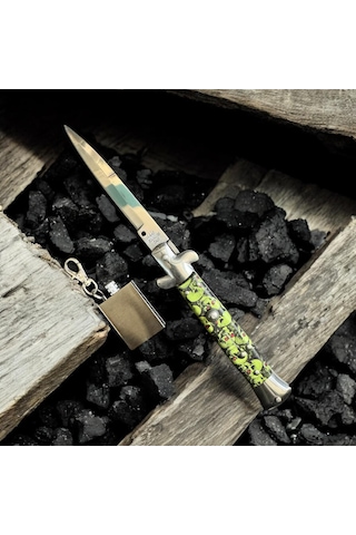 Taşkafa Kurukafa Ramiz Dayı Çakı Set Yeşil