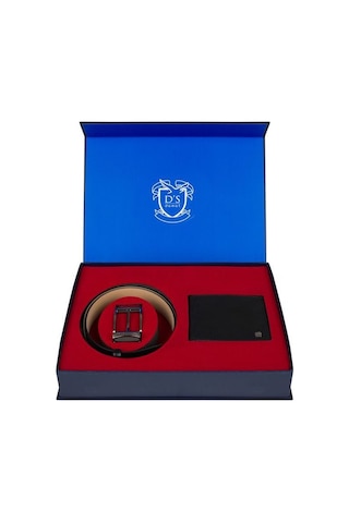 D'S DAMAT Cüzdan ve Kemer Seti Siyah-120