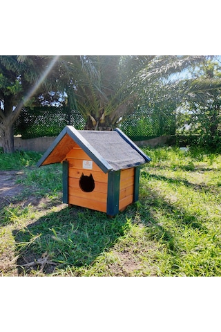 Ahşap Kedi Evi Dış Mekan Kullanımına Uygun Yalıtımlı