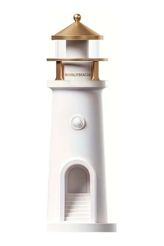 Willowhaven 1pc Moonlight Deniz Feneri Projeksiyon Lambası Gece Işığı Hareket Sensörlü Yatak Başı Lambası