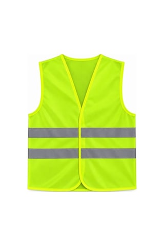 2 Adet Reflektörlü Yeşil İkaz Yeleği Xxl İşçi & Motorcu Güvenlik Yeleği
