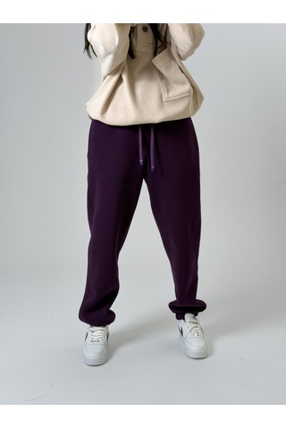 Cocopelli Şardonlu Mor Kadın Jogger Eşofman Coc2541