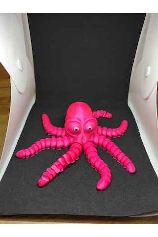 Teknosanat 3d Baskı Hareketli Eklemli Ahtapot Figürü - Dekoratif Oyuncak Fuşya Pembe Teknosanat 3d Baskı Hareketli Eklemli Ahtapot Figürü - Dekoratif Oyuncak Fuşya Pembe