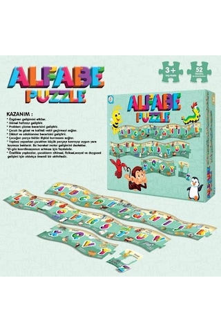 Laço İki Metre Alfabe Puzzle Lc7481