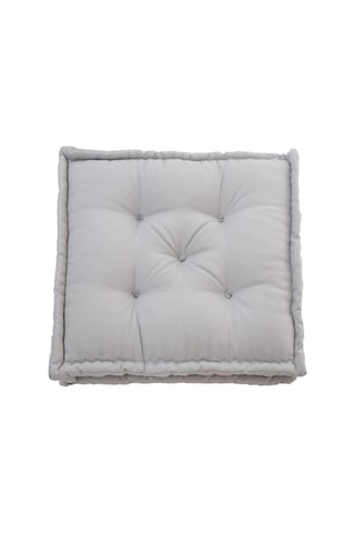 Fransız Yer Minderi 60x60 Puf Gri Gri