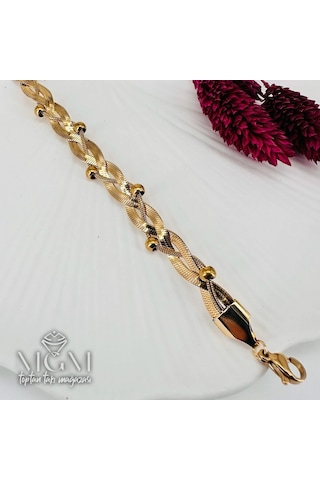 Mepa Gold Çelik Bileklikler 17+5 Cm Uzatma Payı - Kbl0162 Najmaddin Altın