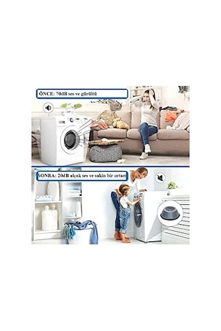 4 Adet Çamaşır Makinesi Ayağı Titreşim Gürültü Hareket Önleyici Mobilya Yükseltici Ayak Diğer