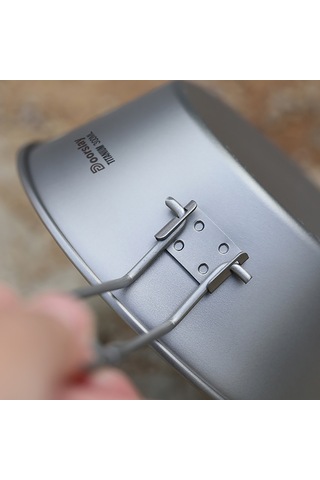 Xiyyadms Titanium Konik Kase 300ml - Spoutsuz Mini Boyut, Hafif Tasima, Islak Ortamlarda Kullanimi Icin Optimal METALİK