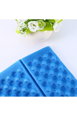 Tenfowee Dışarıda Ve İçerde Kullanım İçin Hafif, Katlanabilir, Su Geçirmez Eva Köpük Yastık - Mavi + Siyah