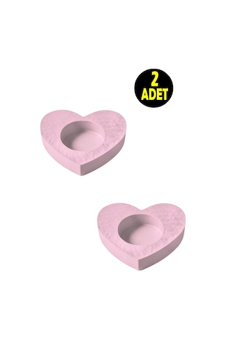 2 Adet Pembe Suda Havuzda Yüzen Suya Batmayan Restoran Cafe Bar Ev İçin Kalp Şeklinde Tealight Mumluk