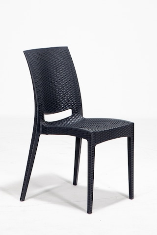 6 Adet Rattan Antrasit Sandalye / Balkon-Bahçe-Teras Antrasit