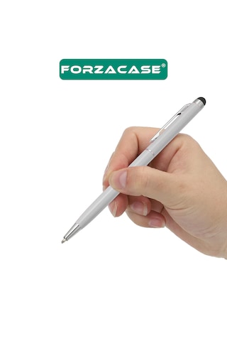 Forzacase Universal Telefon Tablet İpad 2in1 Tükenmez Ve Touchpen Dokunmatik Kalem - Fc1122 Açık Sarı