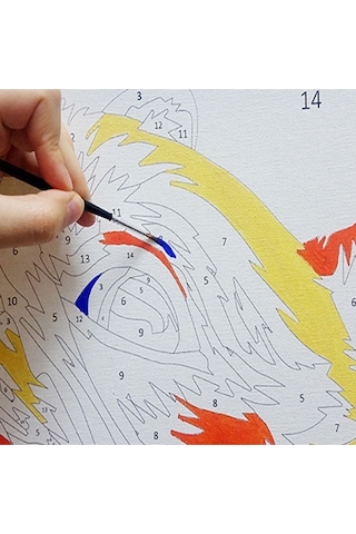 Kara Tren Sayılarla Boyama Seti