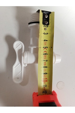 2 Adet - Plastik Musluk 3/4 Dişli Bahçe & Sulama Musluğu Beyaz
