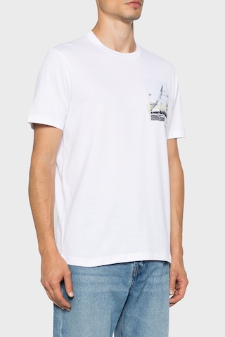 Paul & Shark Erkek T Shirt 24411064 010 Beyaz Beyaz