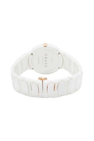 Obaku Denmark V280ldwwcw Quartz Seramik Beyaz Kadran 38 Mm Kadın Kol Saati Beyaz