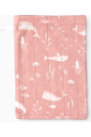 Boumini Bebek Kese Balık Desenli Pembe - Pembe