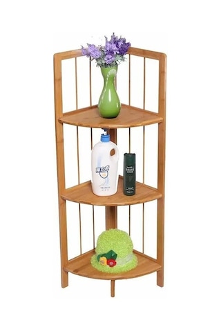 Rossel Premium Bambu Köşeli Raf