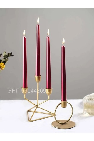 Candle Light Co. Antik Kırmızı Mumlar 210560627 Kirmızı