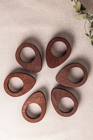 Snippy Yummy - 6 Adet Ahşap Yumurta Sunumluk Yumurtalık Sofra Sunumu Organizer Ahşap