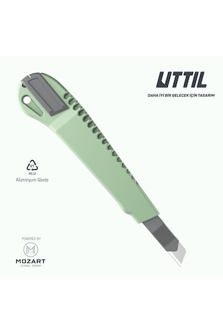 UTTIL Nmuk07 Alüminyum Gövdeli, Standard 9 Mm Metal Maket Bıçağı