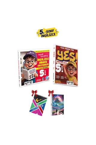 Ders Arkadaşım Yargı 5. Sınıf İngilizce Seti 8 Tema Hikaye Kitabı + Yes Practice Book