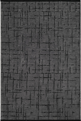 Gaia Antrasit Halı Yıkanabilir Kaymaz Taban Şönil Kilim Dokuma Pamuk Taban Kilim 10123 Antrasit