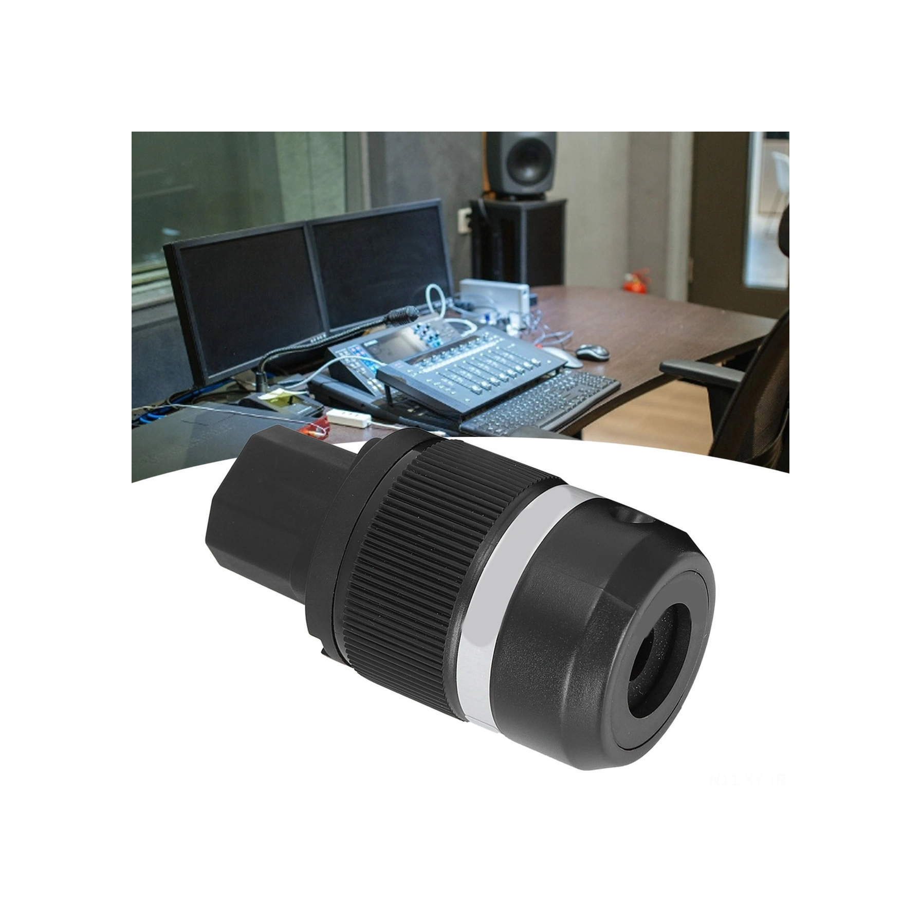 Shineyee Monosaudio F100r Saf Bakır Rhodium Kaplı Ses Güç Prizi Iec Bağlayıcı Nylon/cam Fiber Gövde Profesyonel Görüntü Cihazları İçin 100-250v Anahtar