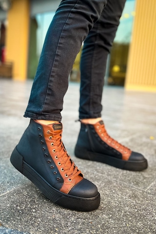 Chekich Ch167 Gst Blazer Erkek Bot Sıyah/taba Siyah - Taba